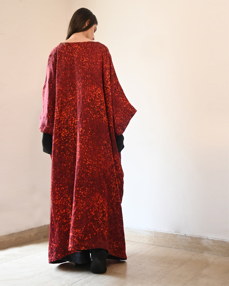 Red Freckle Abaya