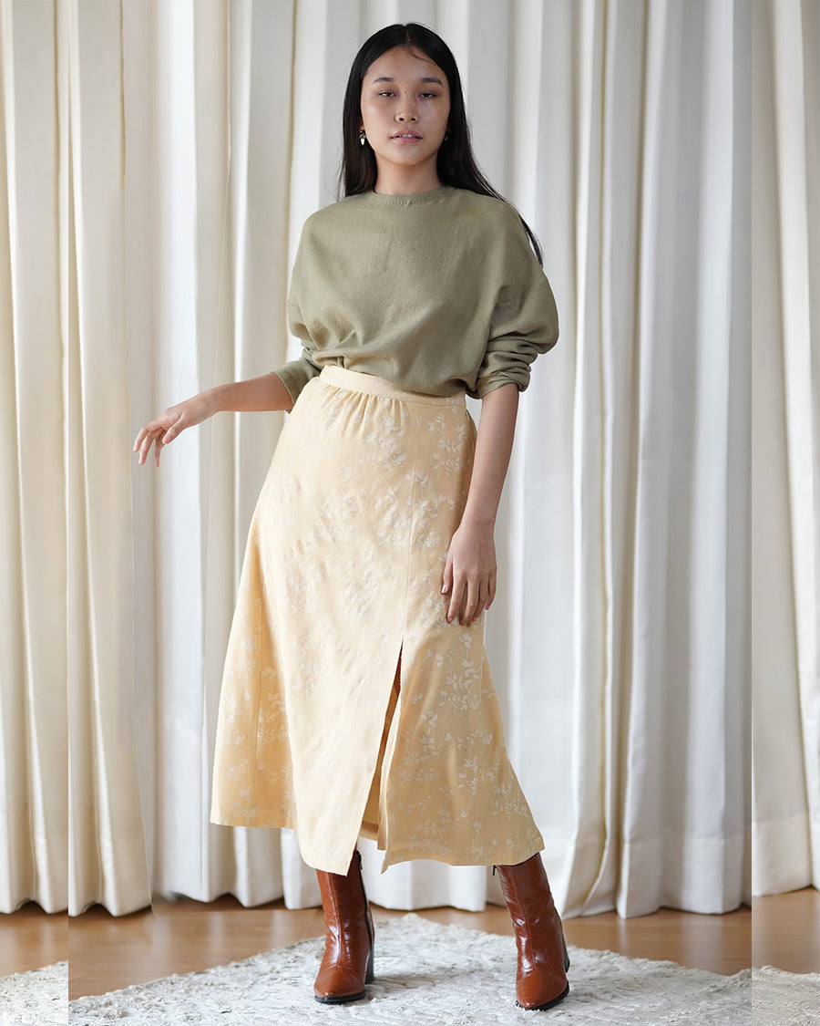 Light Olive Panelled Kimono Top