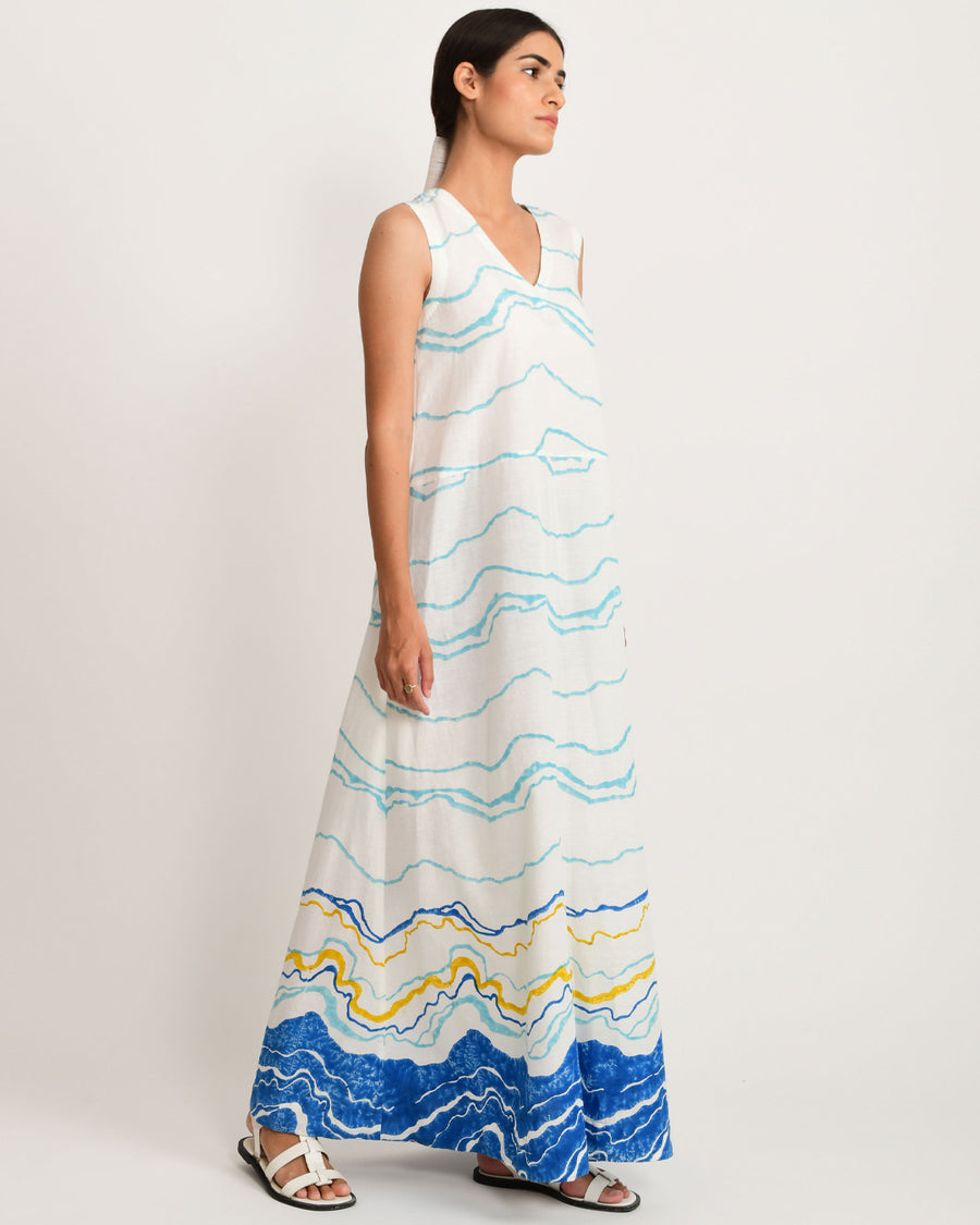 Blue Ocean Big Pocket Dress