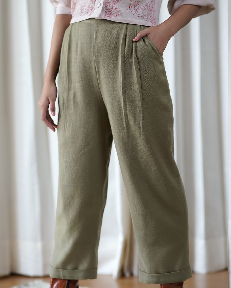 Double Pleated Pants
