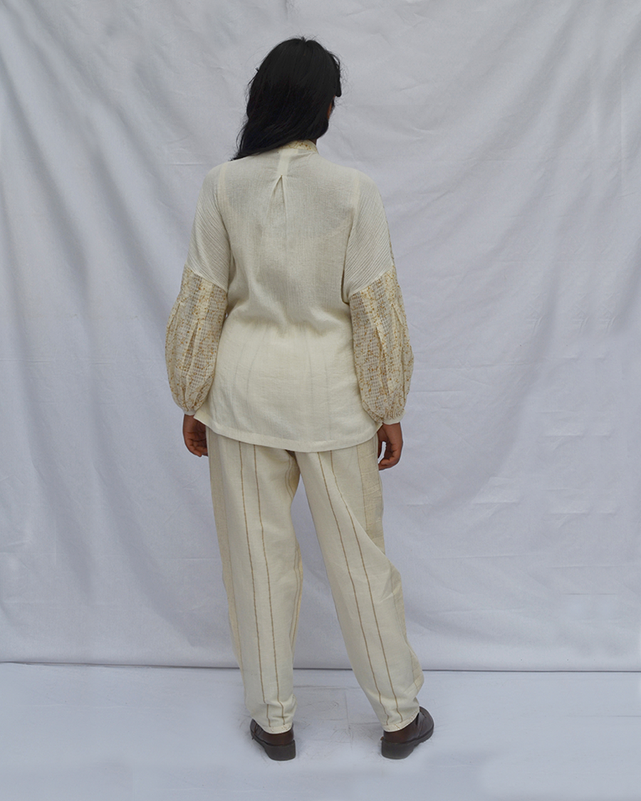 Box Pleat Sleeve Dress