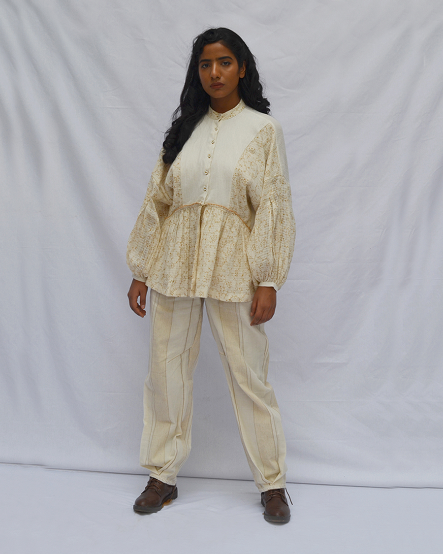 Box Pleat Sleeve Dress
