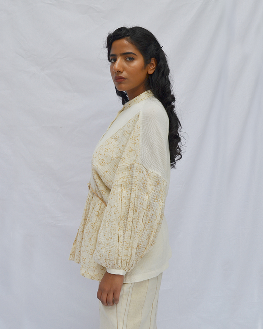 Box Pleat Sleeve Dress