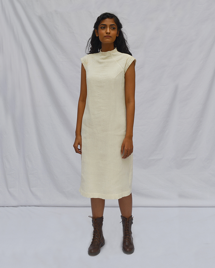 Crinkled Sheath Dress