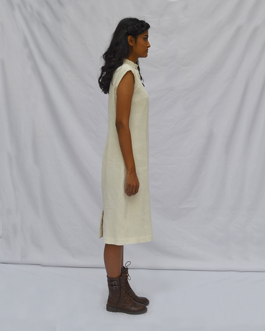 Crinkled Sheath Dress