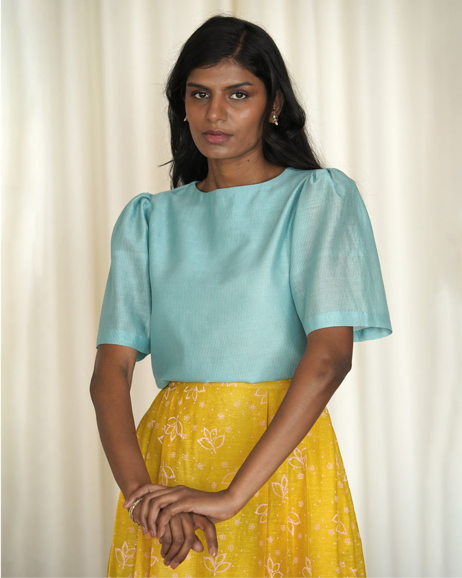 Floral Yellow Skirt