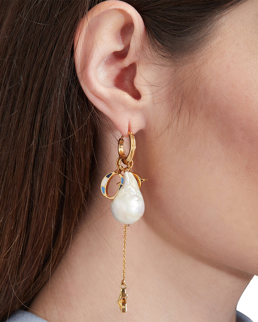 The Universe of Charms A Toile Earrings