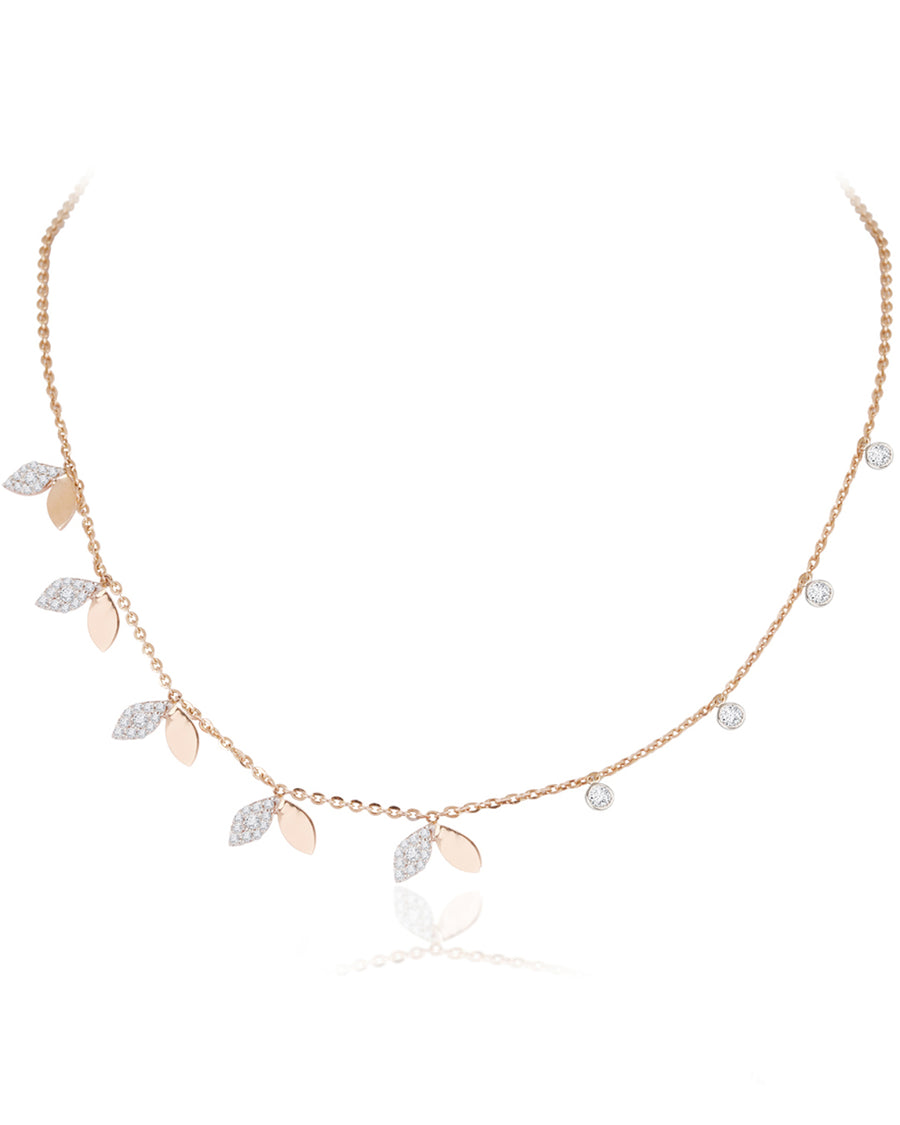 Asymmetrical Petal Necklace