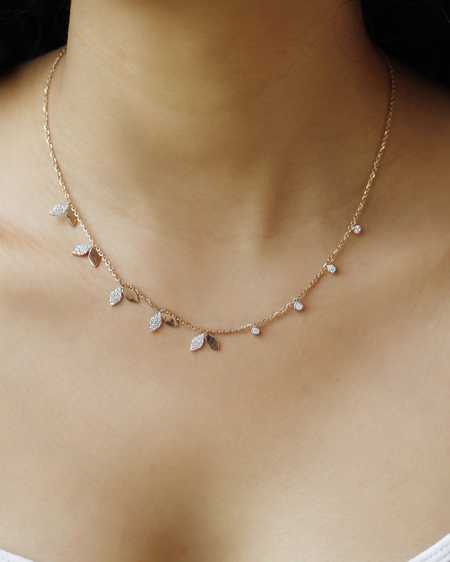 Asymmetrical Petal Necklace