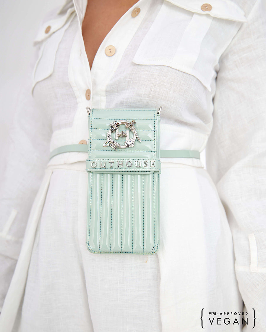 The OH V Birdy Phone Bag - Mint Green