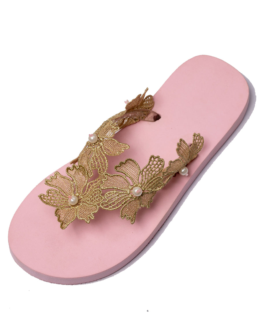 Enchanted Botanical Flip Flops