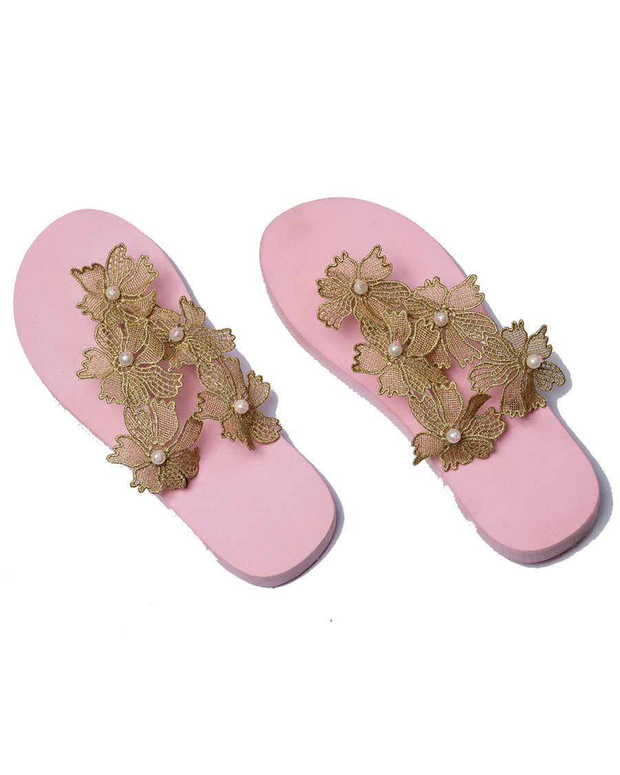 Enchanted Botanical Flip Flops