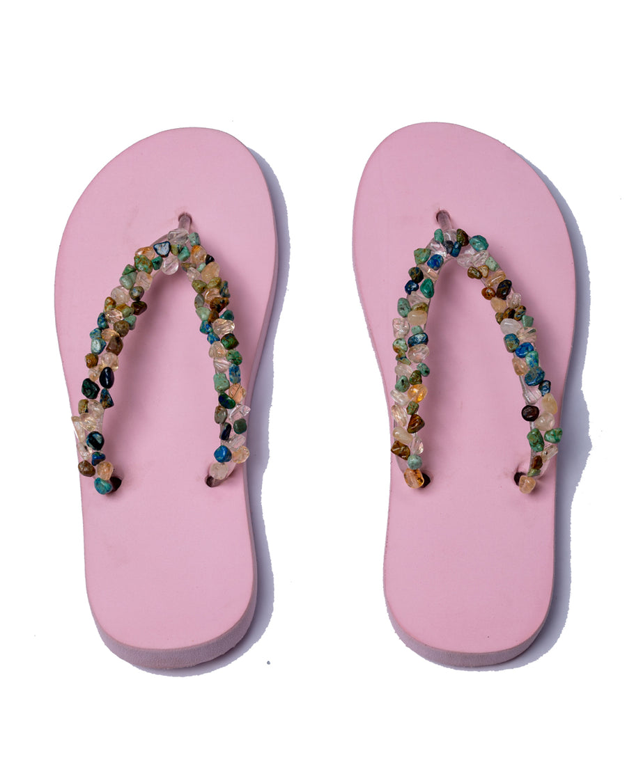 Santorini Pink Flip Flops