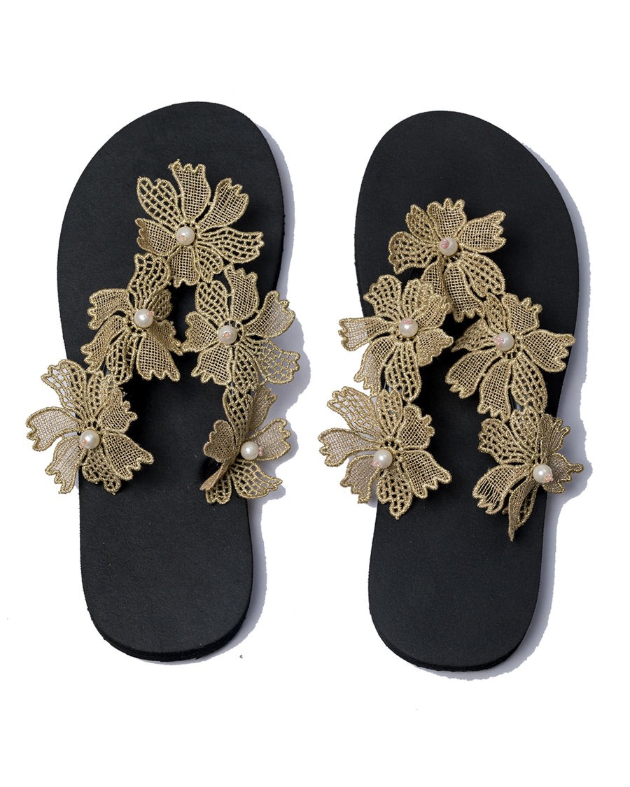 Enchanted Botanical Flip Flops