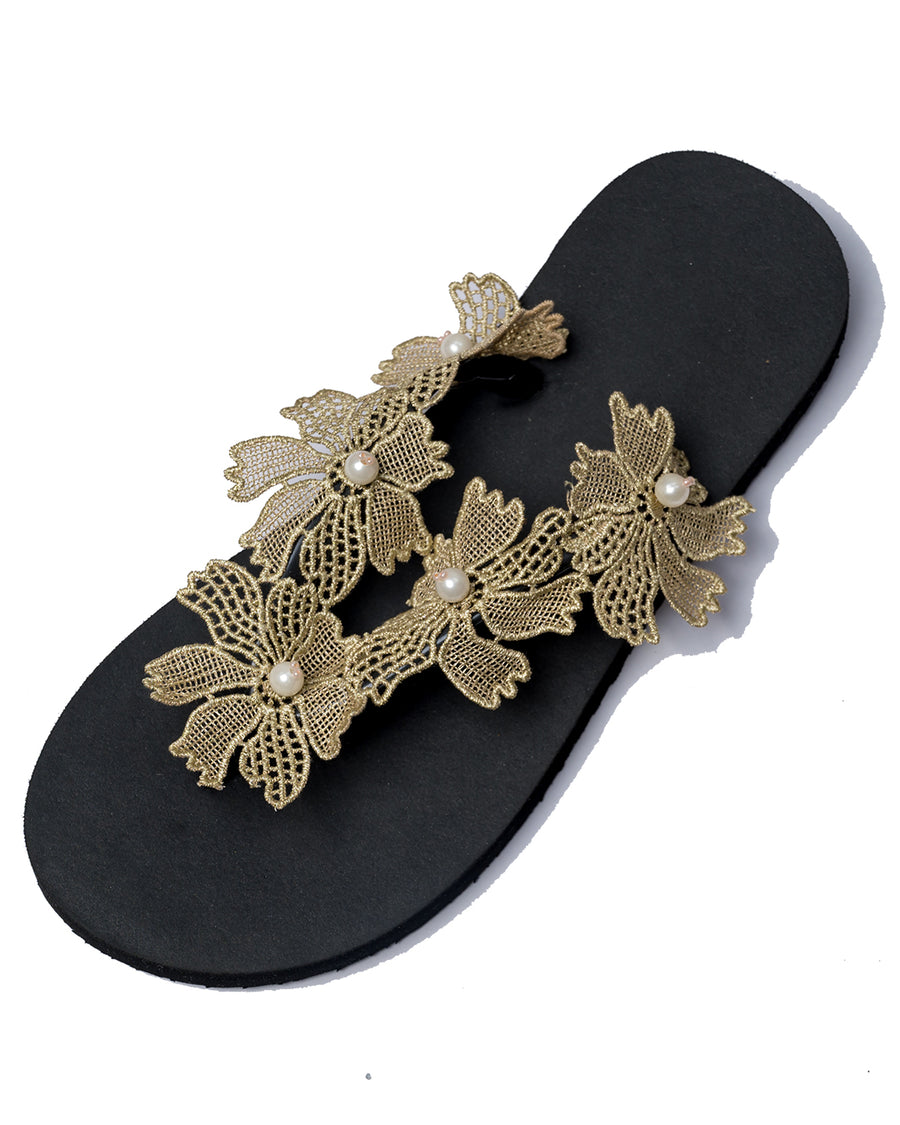 Enchanted Botanical Flip Flops