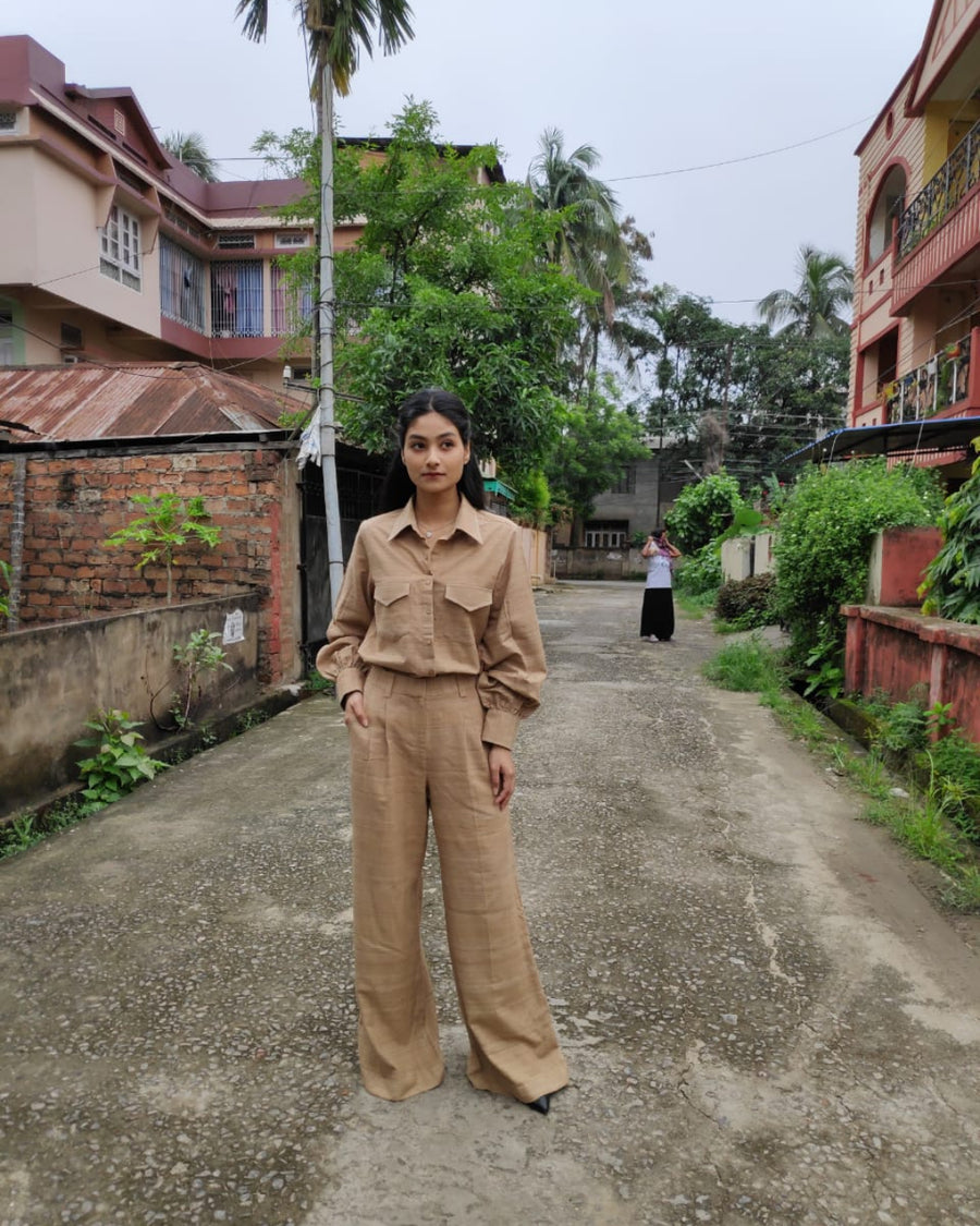 Tes Dyed Eri Silk Shirt