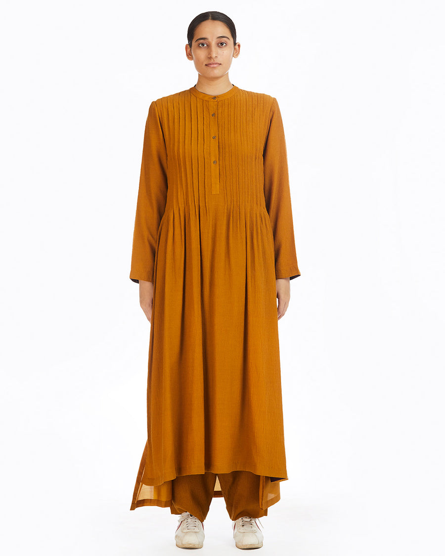 Handwoven Pintuck Bamboo Dress