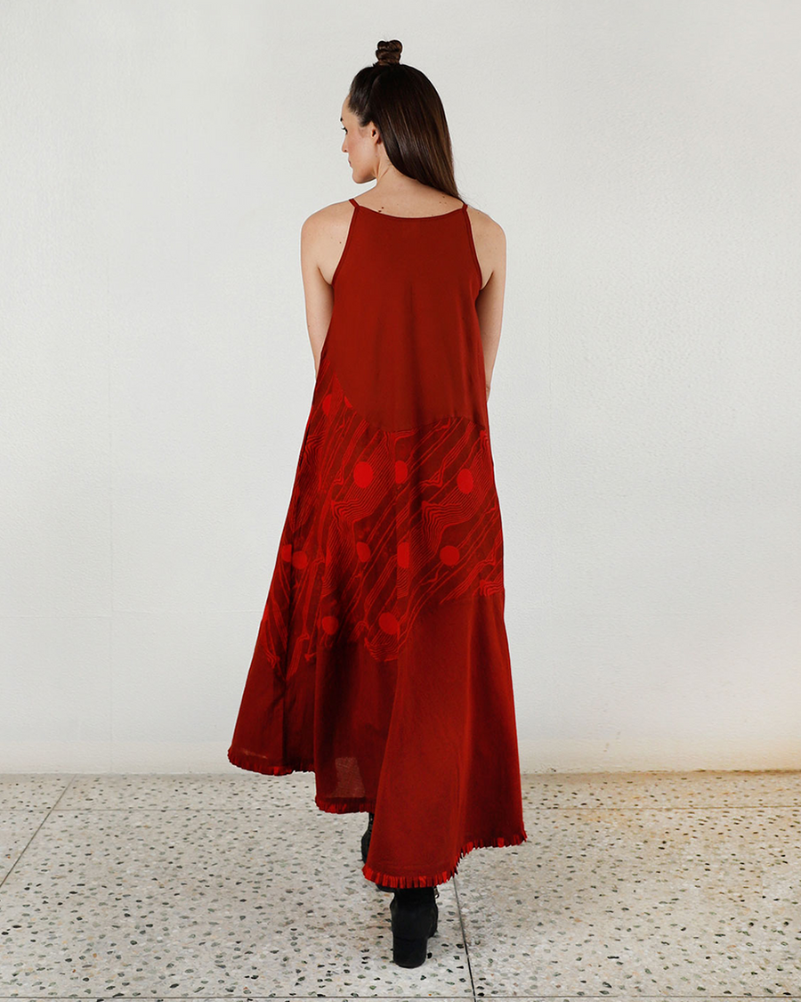 Essential Cherry Red Maxi Dress