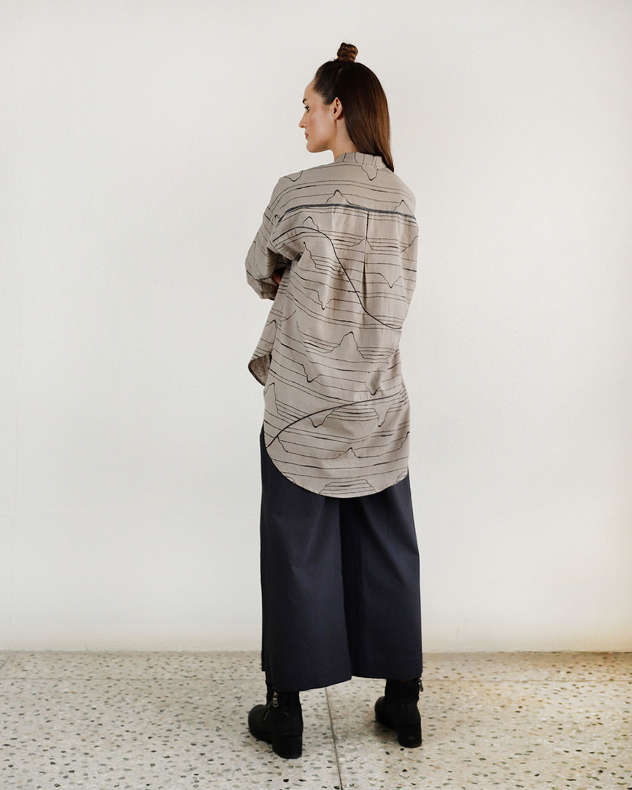 Simple Lines Charcoal Shirt and Pant