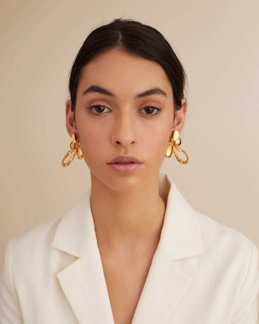 Oh Poppi Tuberose Stud Earrings