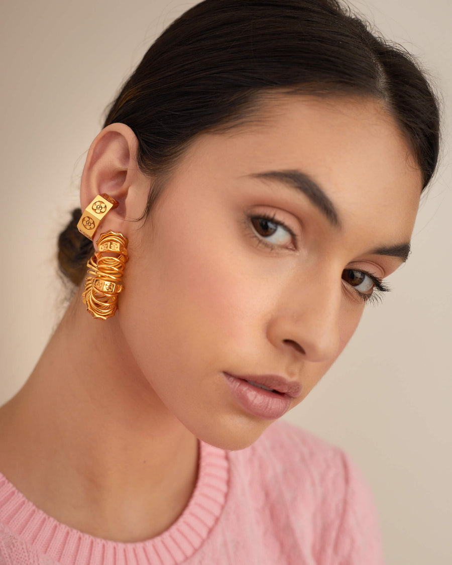 Oh Poppi Spring Hoop Earrings