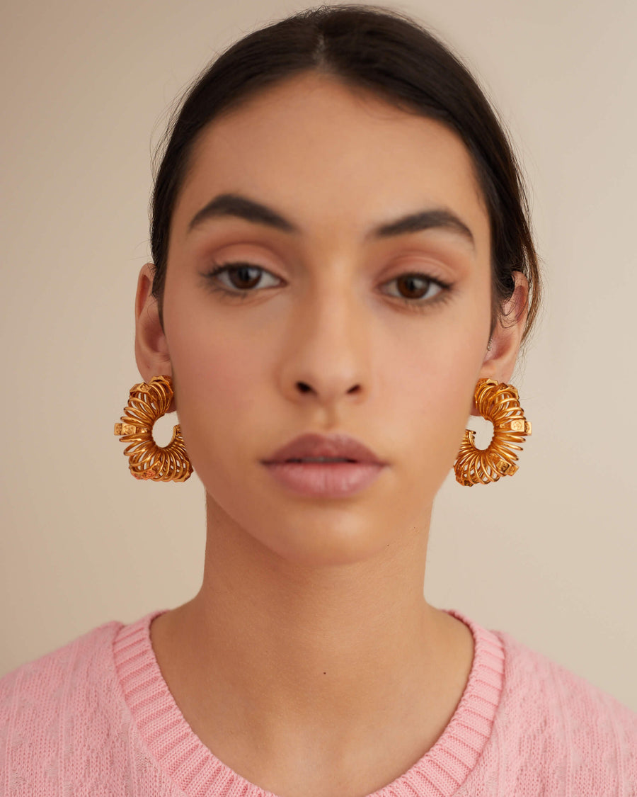 Oh Poppi Spring Hoop Earrings