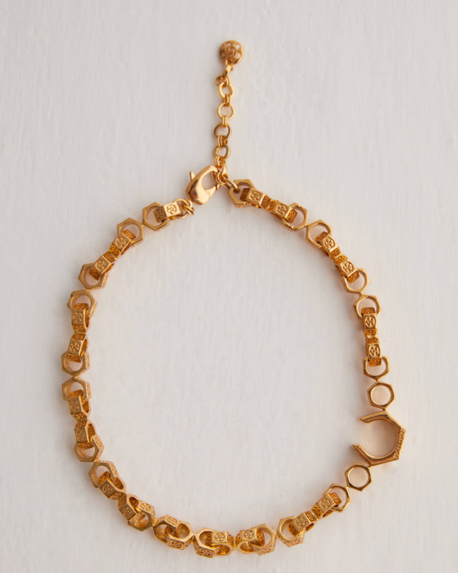 Oh Poppi Bolt Link Necklace