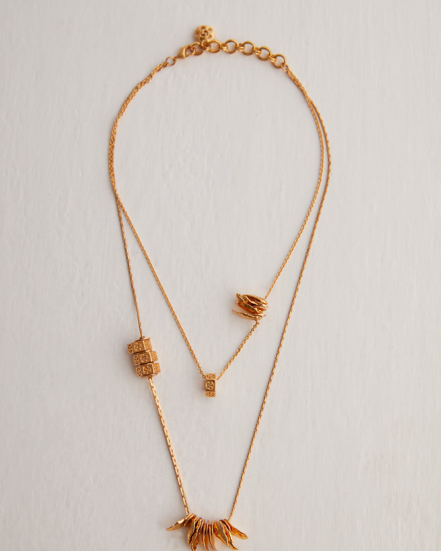 Oh Poppi Bolt Layered Necklace