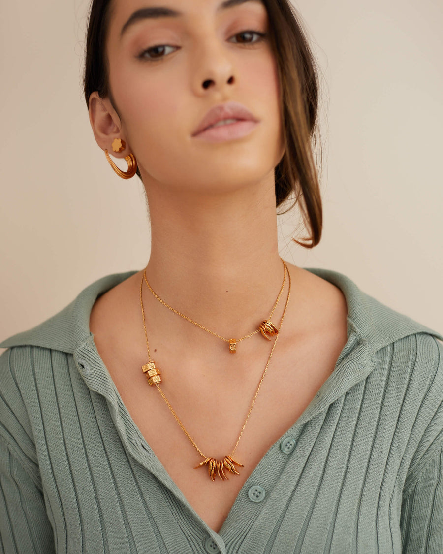 Oh Poppi Bolt Layered Necklace