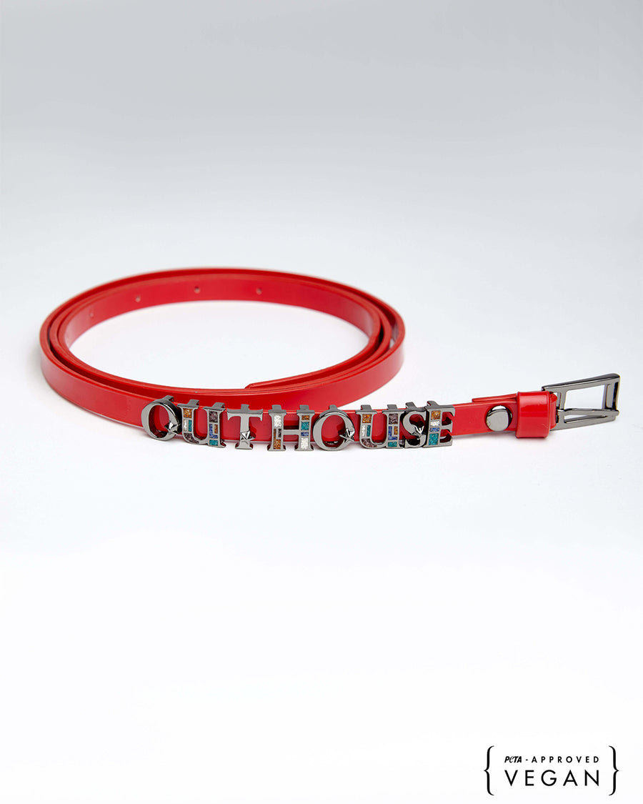 The OH Birdy Belt - Scarlet Red