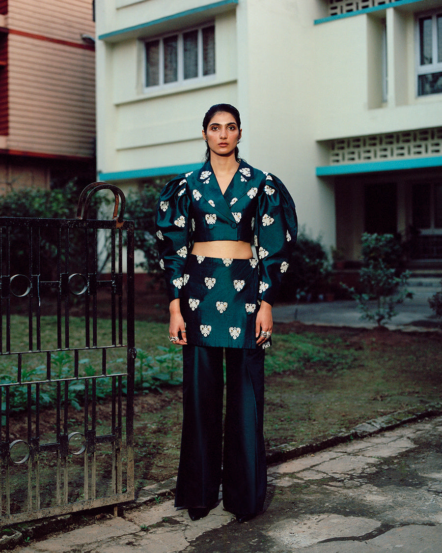 Phulam All Over Buta Wrap Skirt