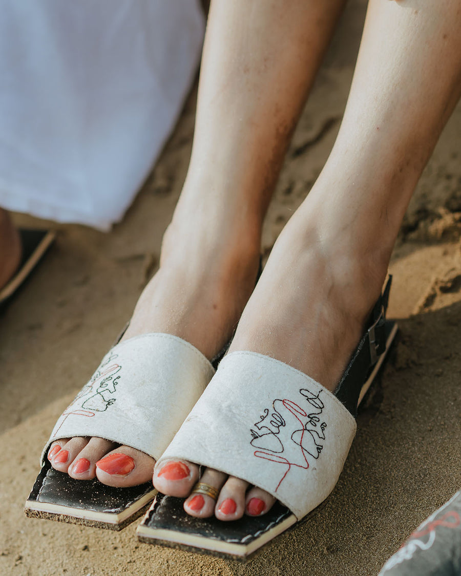 White Sandals