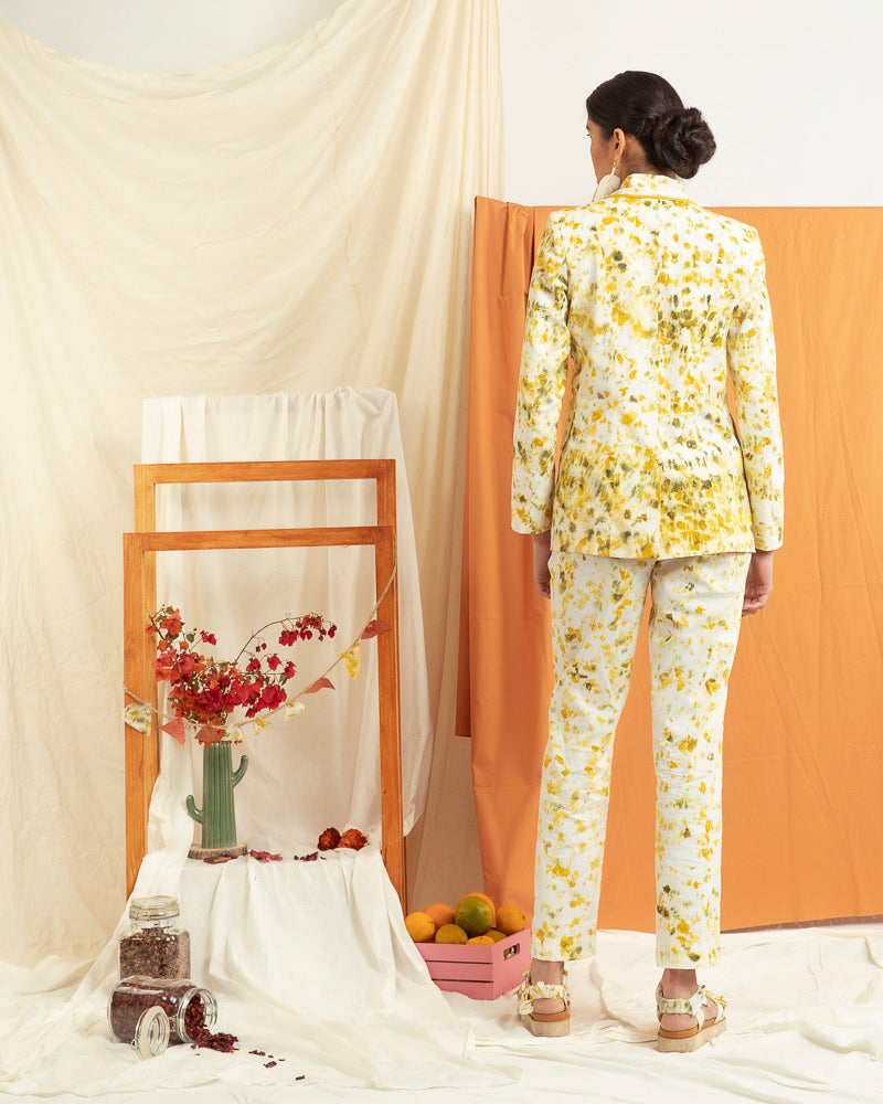 Flower Shower Print and Play Pant Suit in Multi Color Print