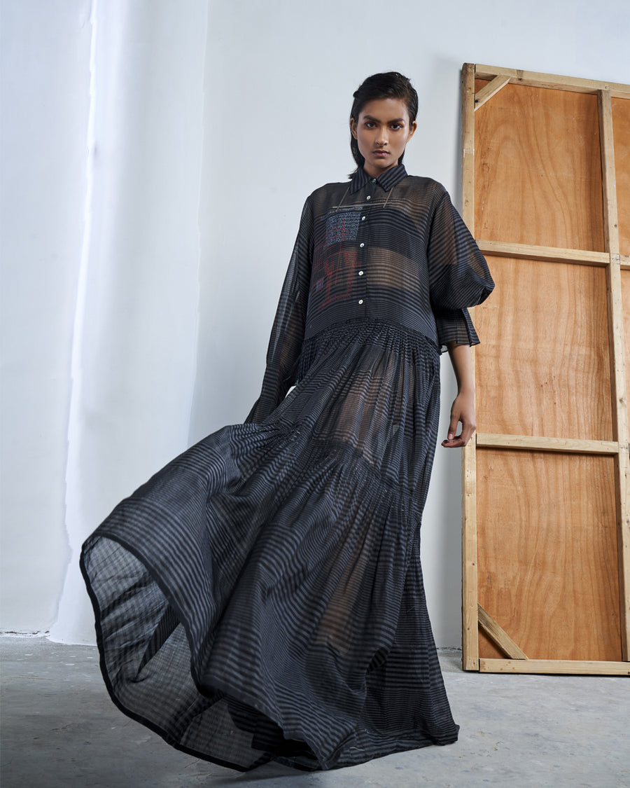 Chanderi Silk Dress